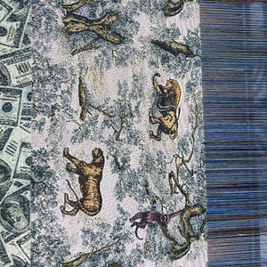 Popular luxury brand yarn dyed floral jacquard brocade fabric for dress and upholstery bags