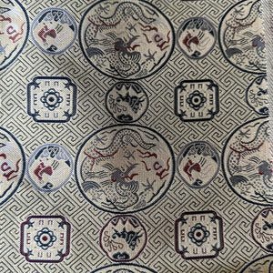 Traditional Jacquard Polyester Brocade Fabric Jacquard 150cm Wholesale Cheap Price for New Year Apparel Home Textile Cloth
