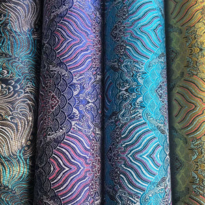 Traditional Jacquard Polyester Brocade Fabric Jacquard 150cm Wholesale Cheap Price for New Year Apparel Home Textile Cloth